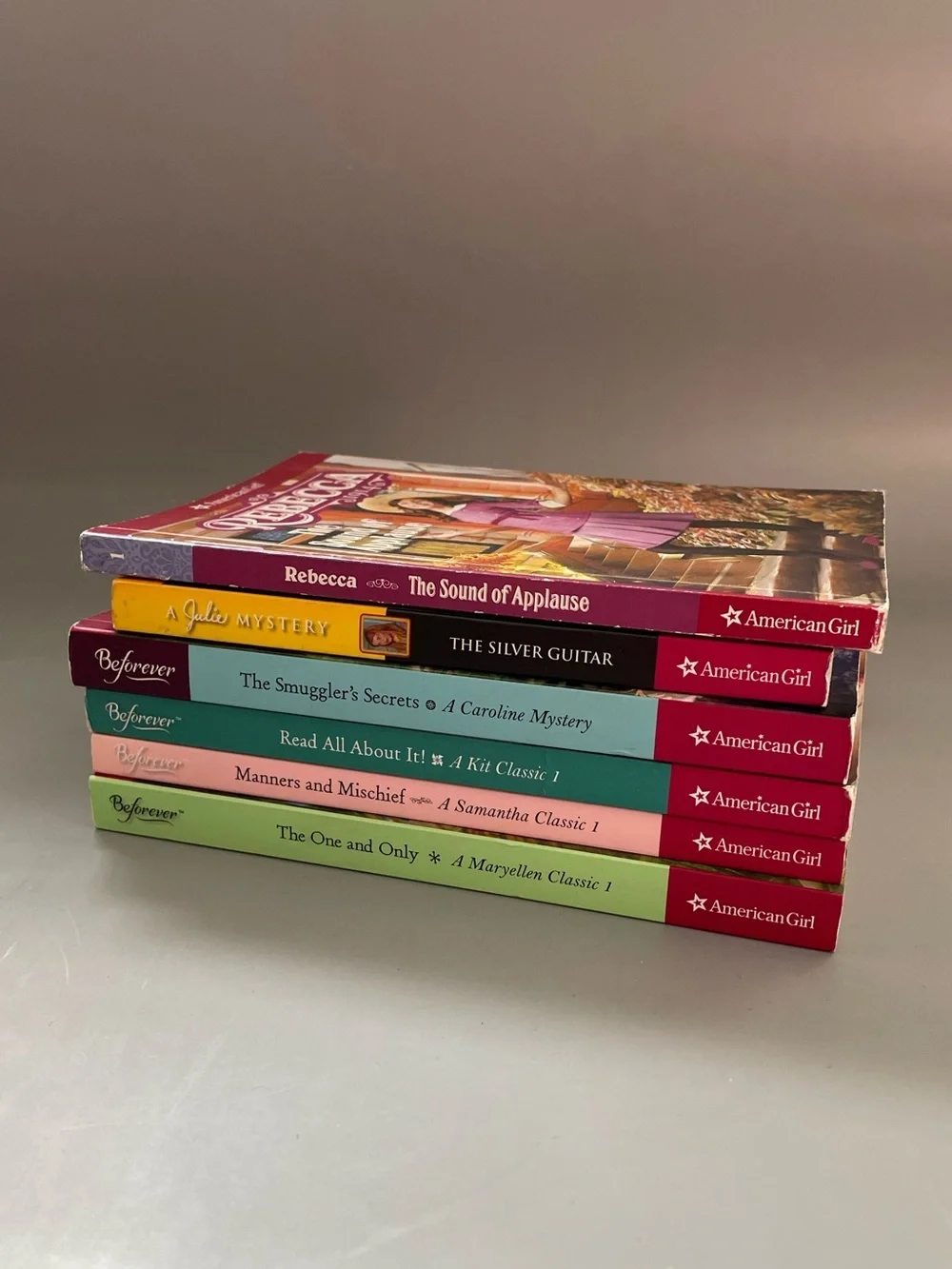 bundle of 6 American Girl Books Samantha maryellen rebecca kit julie caroline